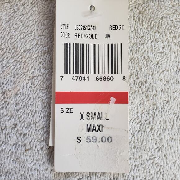 Speechless red chain print maxi dress SZ XSMALL New With Tags - Picture 9 of 11